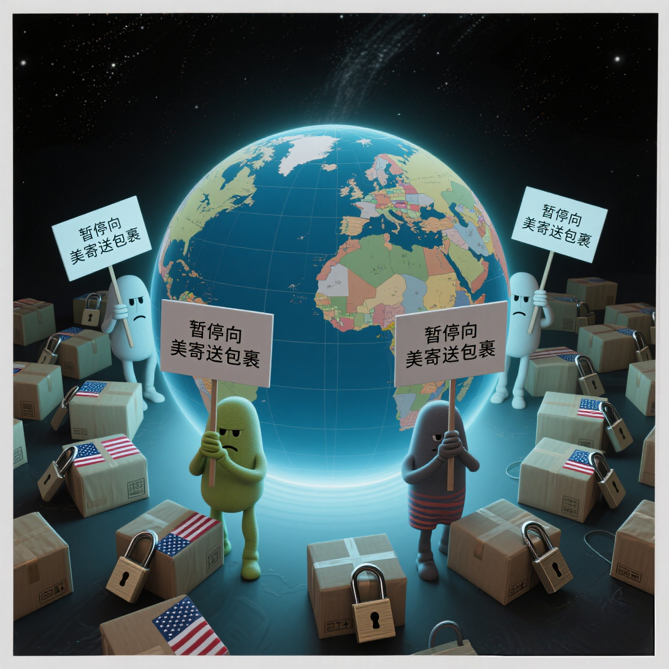 突发！美国挥关税大棒，多国邮政集体反制，印法意等多国连夜暂停寄包裹