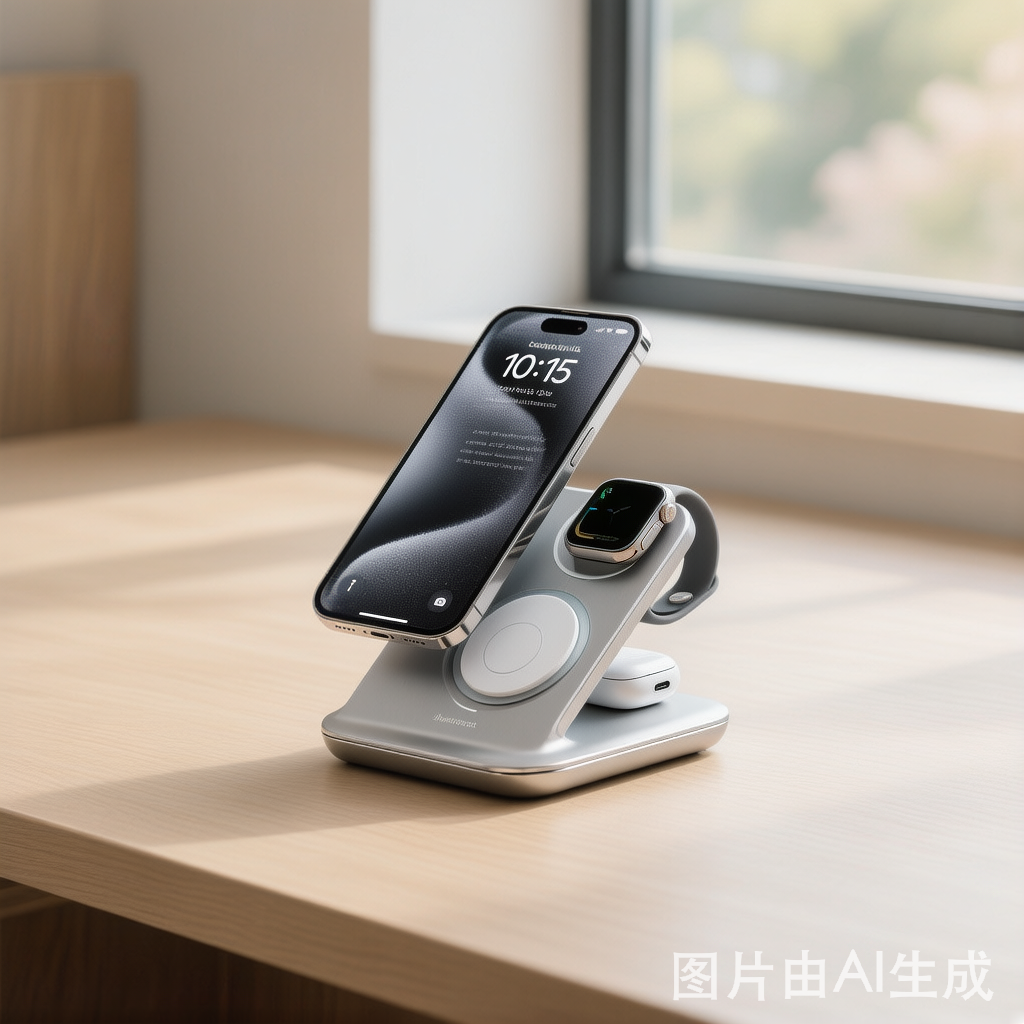 [跨境选品]磁吸三合一充电站：DTC新蓝海